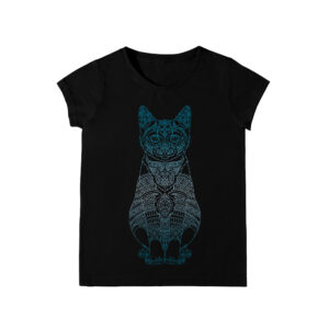 футболка жіноча mandala cat